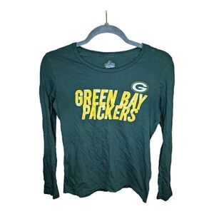 Majestic Fan Fashion Green Bay Packers Long Sleeve Shirt Women's Small